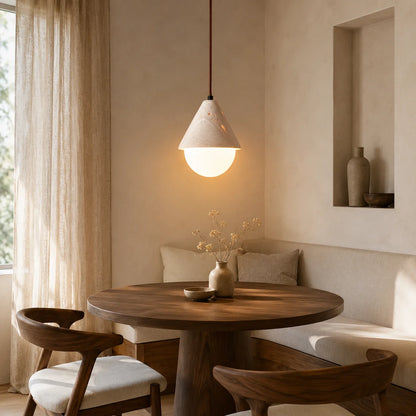 Tervale Travertine Globe Pendant Light 3