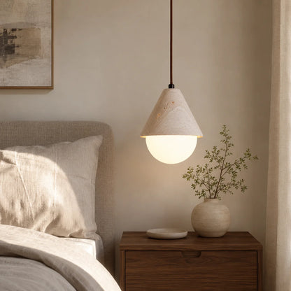 Tervale Travertine Globe Pendant Light 5