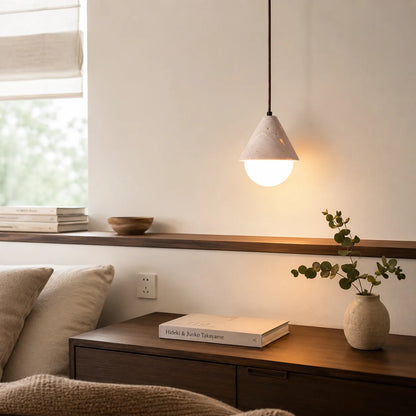 Tervale Travertine Globe Pendant Light 6