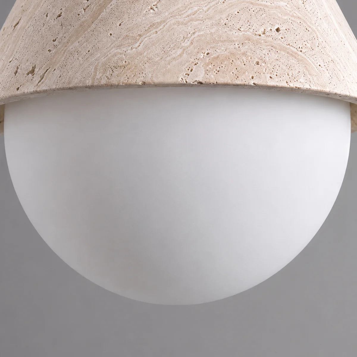 Tervale Travertine Globe Pendant Light 8