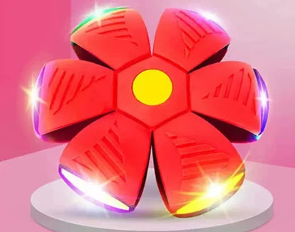 Pawelux Interactive Doggy Disc Ball - Safe, Bouncy Fetch Toy for Dogs
