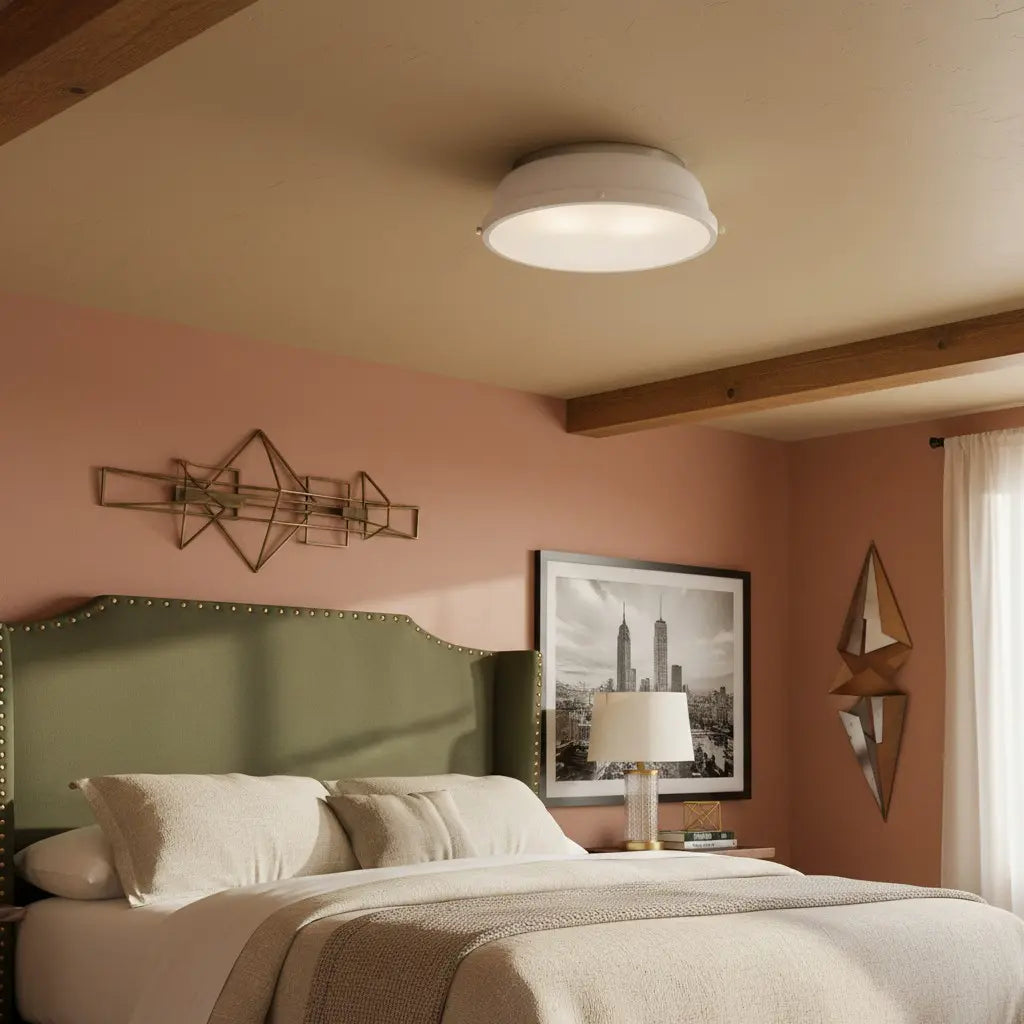 Thornev Industrial Metal Flush Mount Ceiling Light 8