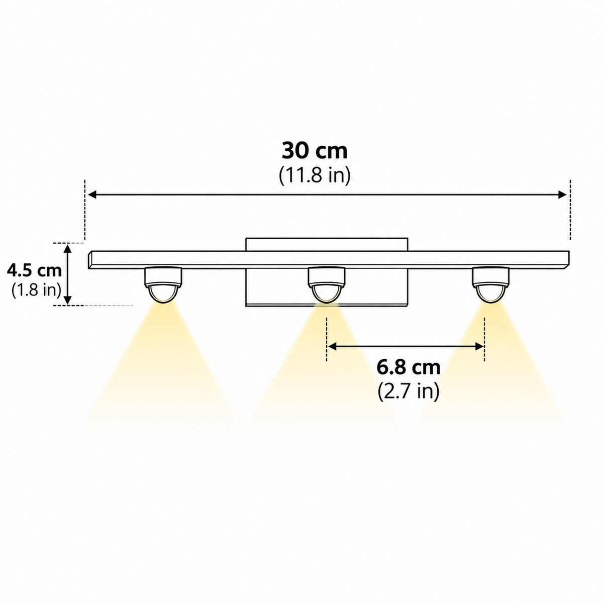 RoyaleGlow Modern Brass Linear Wall Lamp Minimalist LED Fixture
