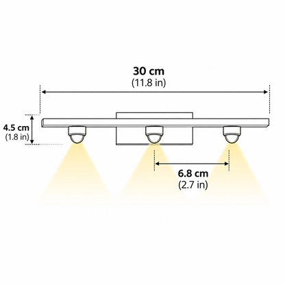 RoyaleGlow Modern Brass Linear Wall Lamp Minimalist LED Fixture