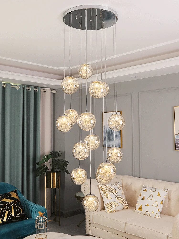 Tia Multi Globe Pendant Chandelier 2