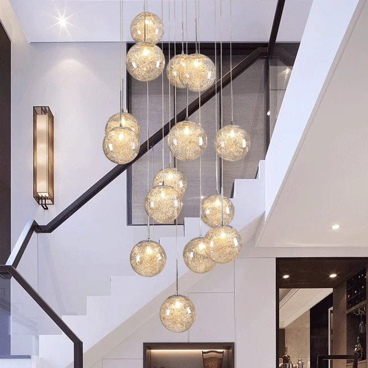 Tia Multi Globe Pendant Chandelier 3