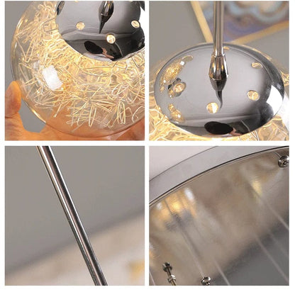 Tia Multi Globe Pendant Chandelier 4