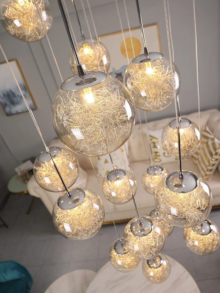 Tia Multi Globe Pendant Chandelier 5