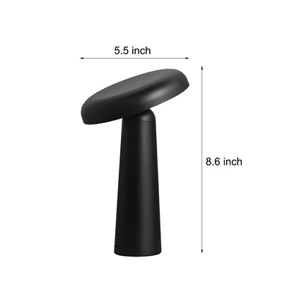 Tiltable Mushroom Touch Dimmable USB Rechargeable Table Lamp 3