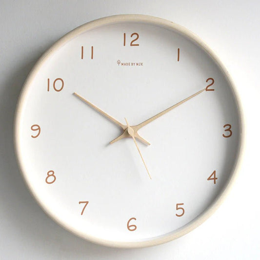 TimelessWood - Solid Wood Analog Wall Clock with Minimalist Design 0