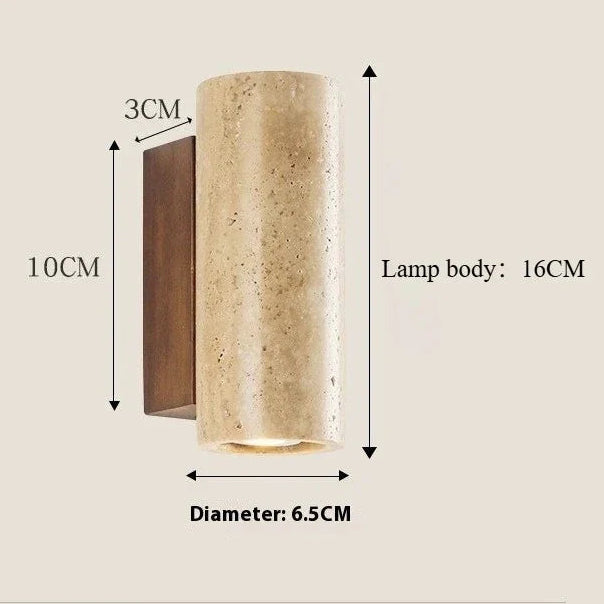 Tomoshibi Travertine Wall Lamp 0