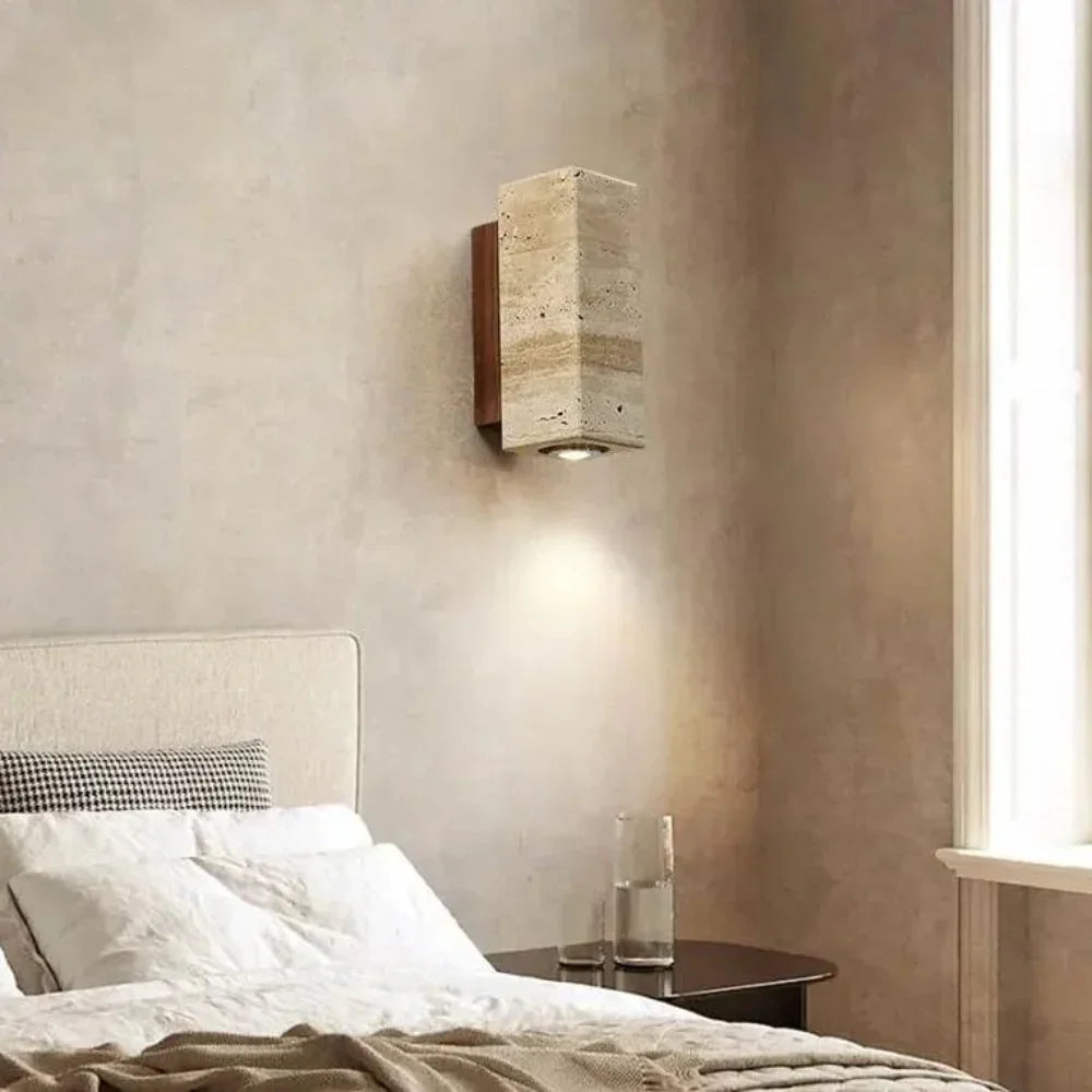 Tomoshibi Travertine Wall Lamp 2