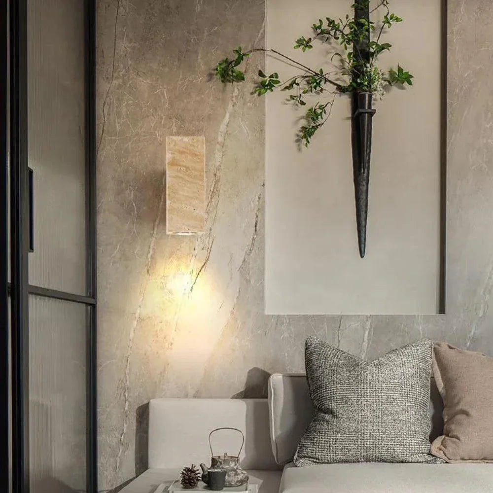 Tomoshibi Travertine Wall Lamp 3