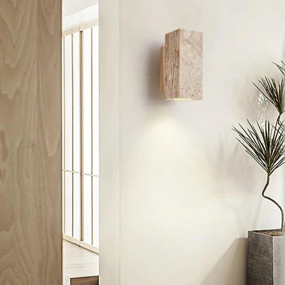 Tomoshibi Travertine Wall Lamp 4