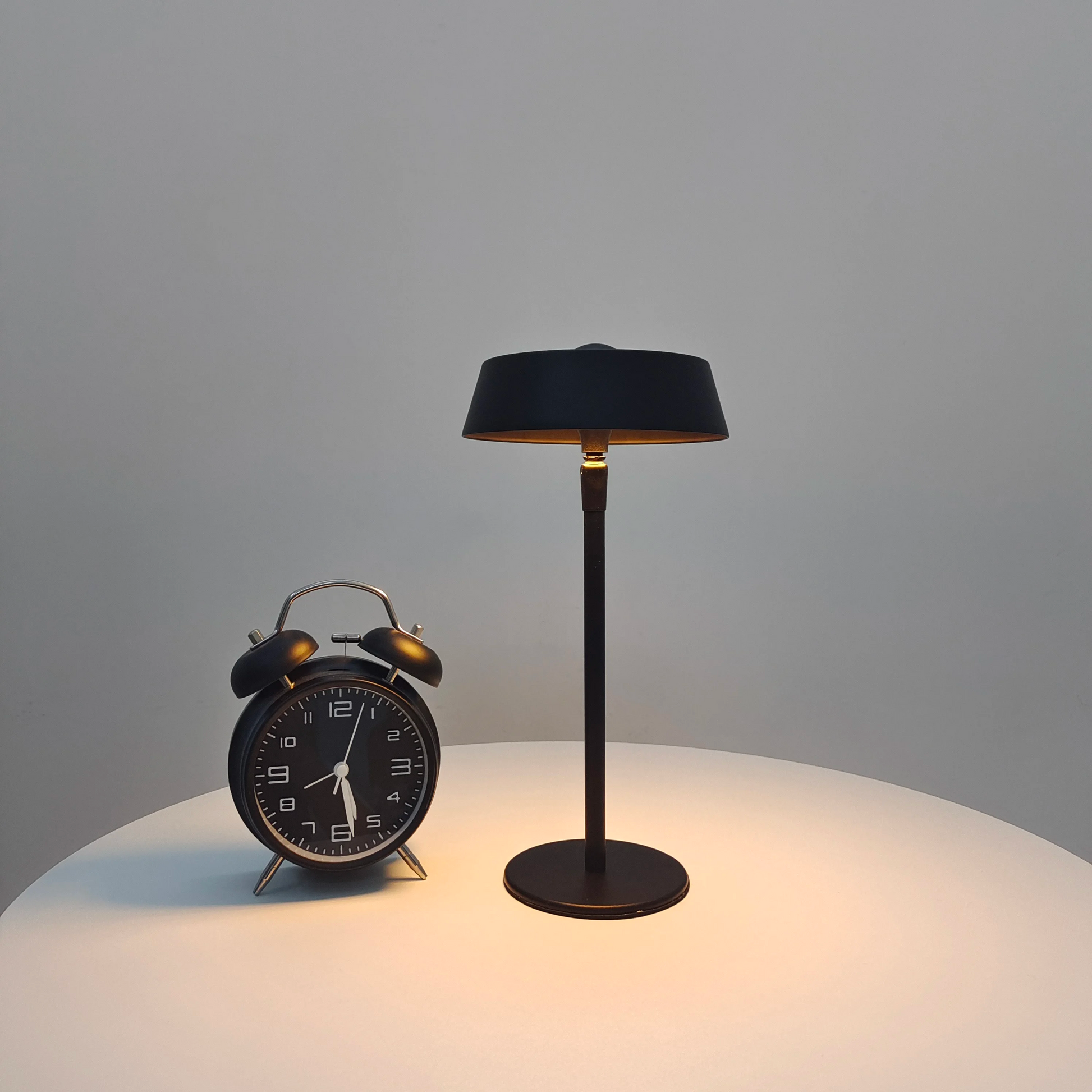 Portable LED Table Lamp - Wireless Rechargeable Desk Light for Bedroom and Study - White