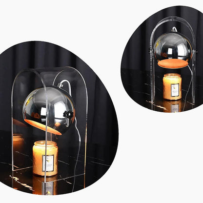 RoyaleGlow Transparent Acrylic Dimmable Candle Warmer Lamp for Home Fragrance-Royale Basic