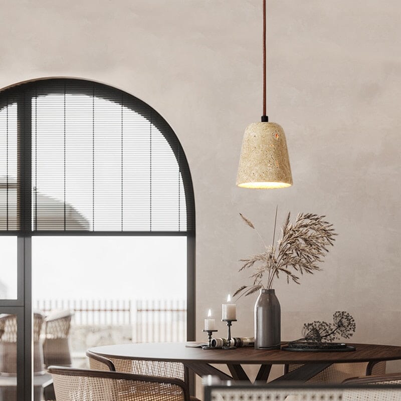Travertine Wabi Pendants 11