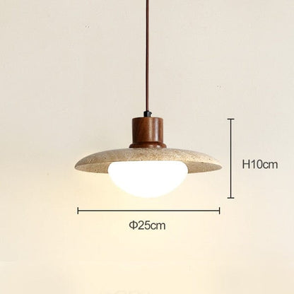 Travertine Wabi Pendants 12