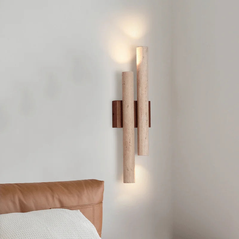 Travertine stone bedroom wall lamp up and down 3