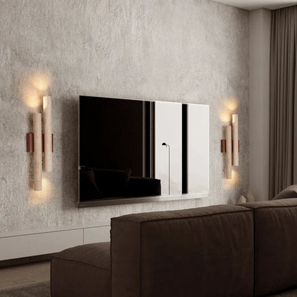 Travertine stone bedroom wall lamp up and down 5