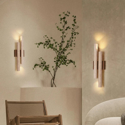 Travertine stone bedroom wall lamp up and down 6