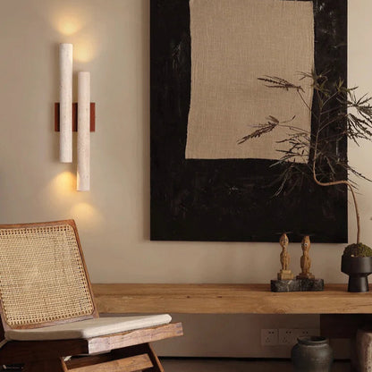 Travertine stone bedroom wall lamp up and down 7