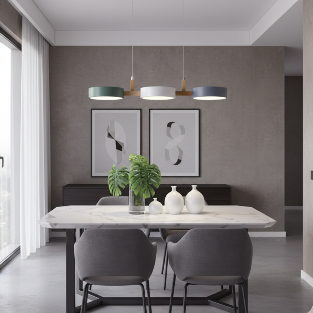Trestle Linear Pendant Light - Scandinavian Design for Dining & Kitchen Spaces 1