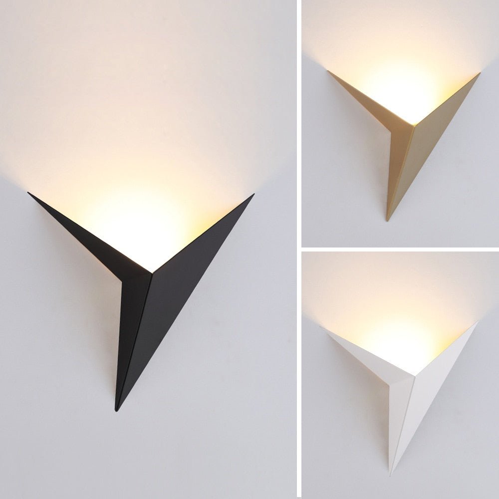 LuxRoyale Modern Triangular Wall Light For Contemporary Home Decor