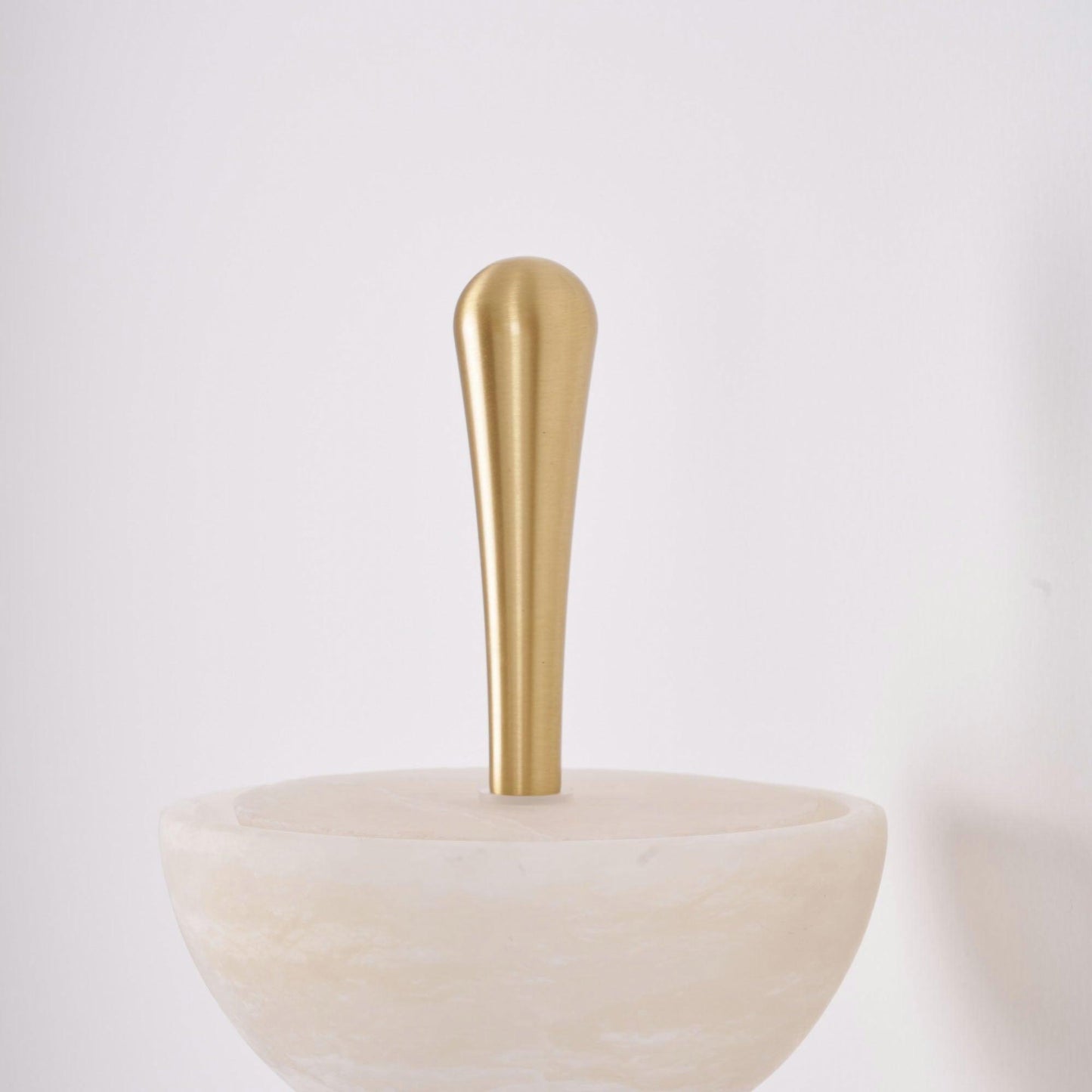RoyaleGlow Triple Alabaster Wall Sconce - Brass Fixture with Natural Stone Shades