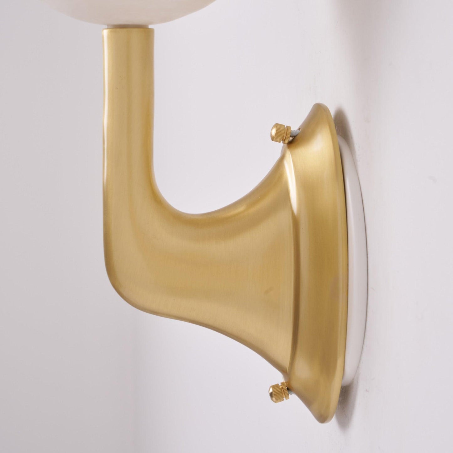 RoyaleGlow Triple Alabaster Wall Sconce - Brass Fixture with Natural Stone Shades
