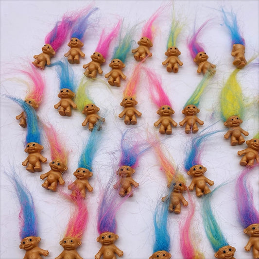 Troll Dolls, Vintage Trolls Lucky Doll Figures, Chromatic Adorable Cute Little Guys Collection, Party Favors,Christmas,Halloween 0