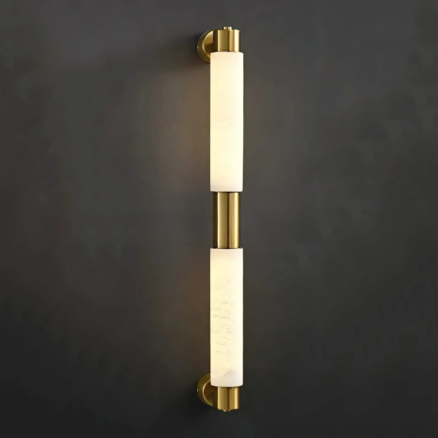 Tube Alabaster Cylinder Wall Lamp 12