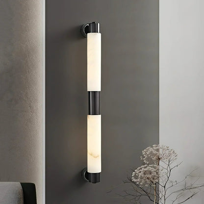 Tube Alabaster Cylinder Wall Lamp 4