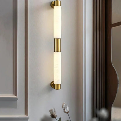 Tube Alabaster Cylinder Wall Lamp 6
