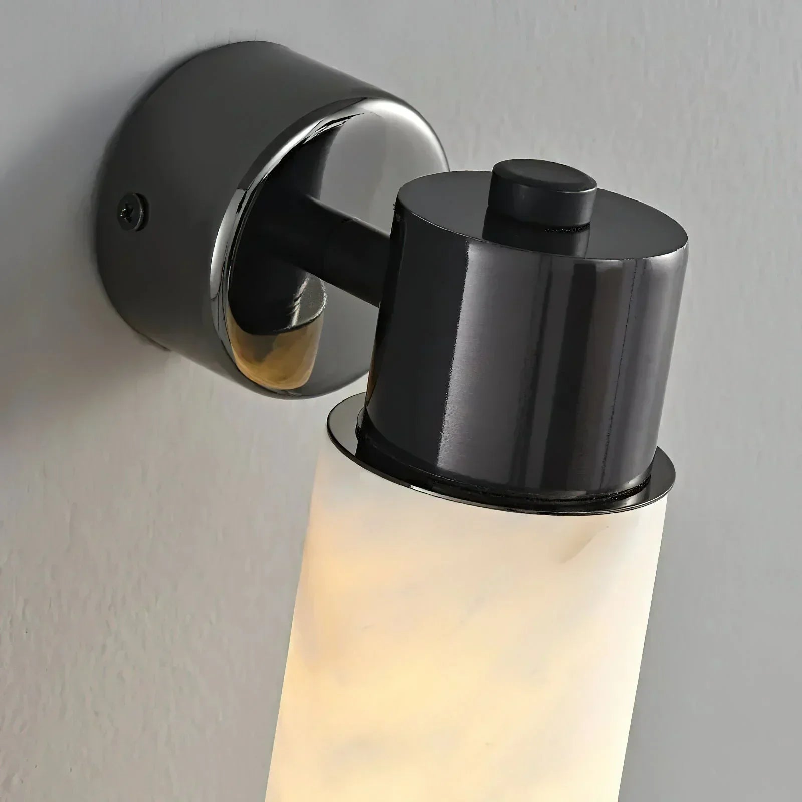 Tube Alabaster Cylinder Wall Lamp 9