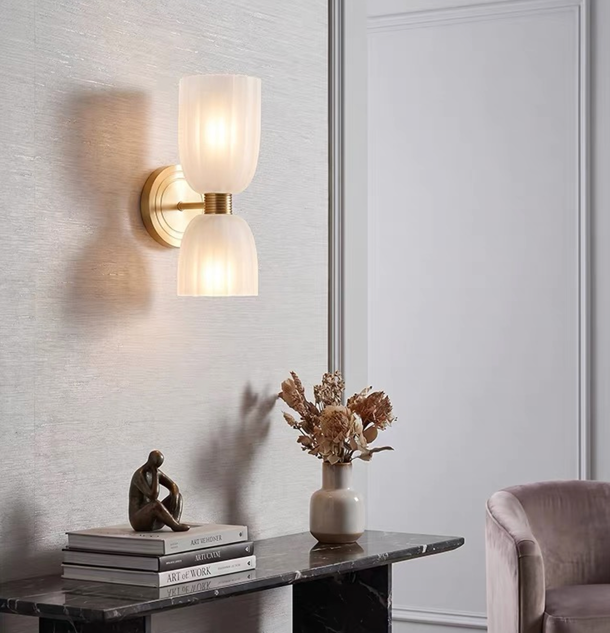 Tulipano Up Down Glass Wall Sconce 4