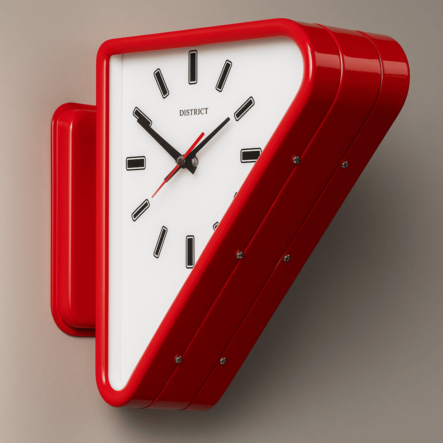 Tvilling Dual-Sided Geometric Metal Wall Clock