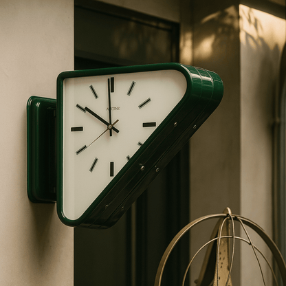 Tvilling Dual-Sided Geometric Metal Wall Clock