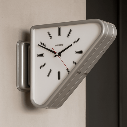 Tvilling Dual-Sided Geometric Metal Wall Clock