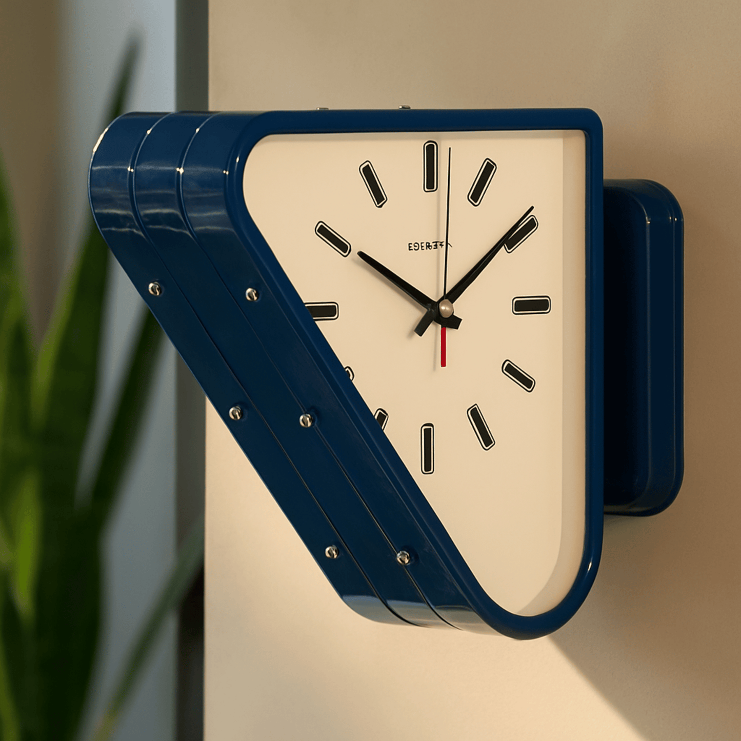 Tvilling Dual-Sided Geometric Metal Wall Clock