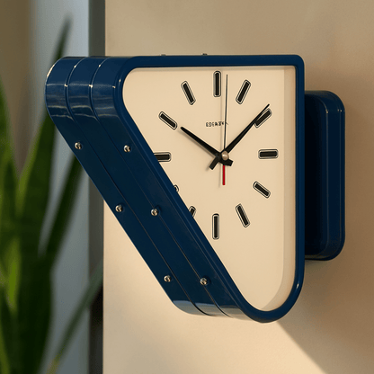 Tvilling Dual-Sided Geometric Metal Wall Clock