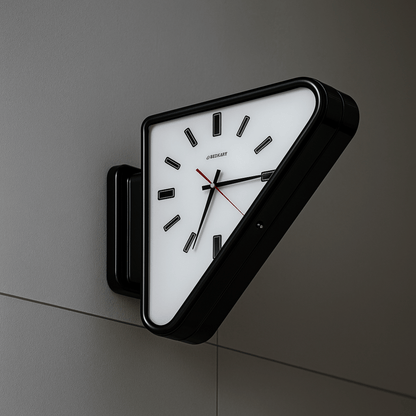 Tvilling Dual-Sided Geometric Metal Wall Clock