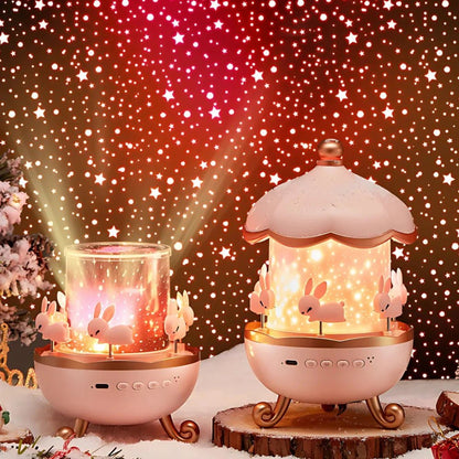 LuxRoyale Starry Night Projection Light With Rotating Sky For Kids Bedtime