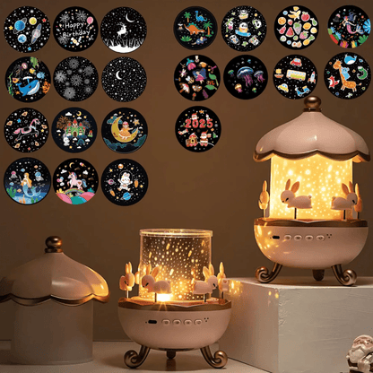 LuxRoyale Starry Night Projection Light With Rotating Sky For Kids Bedtime
