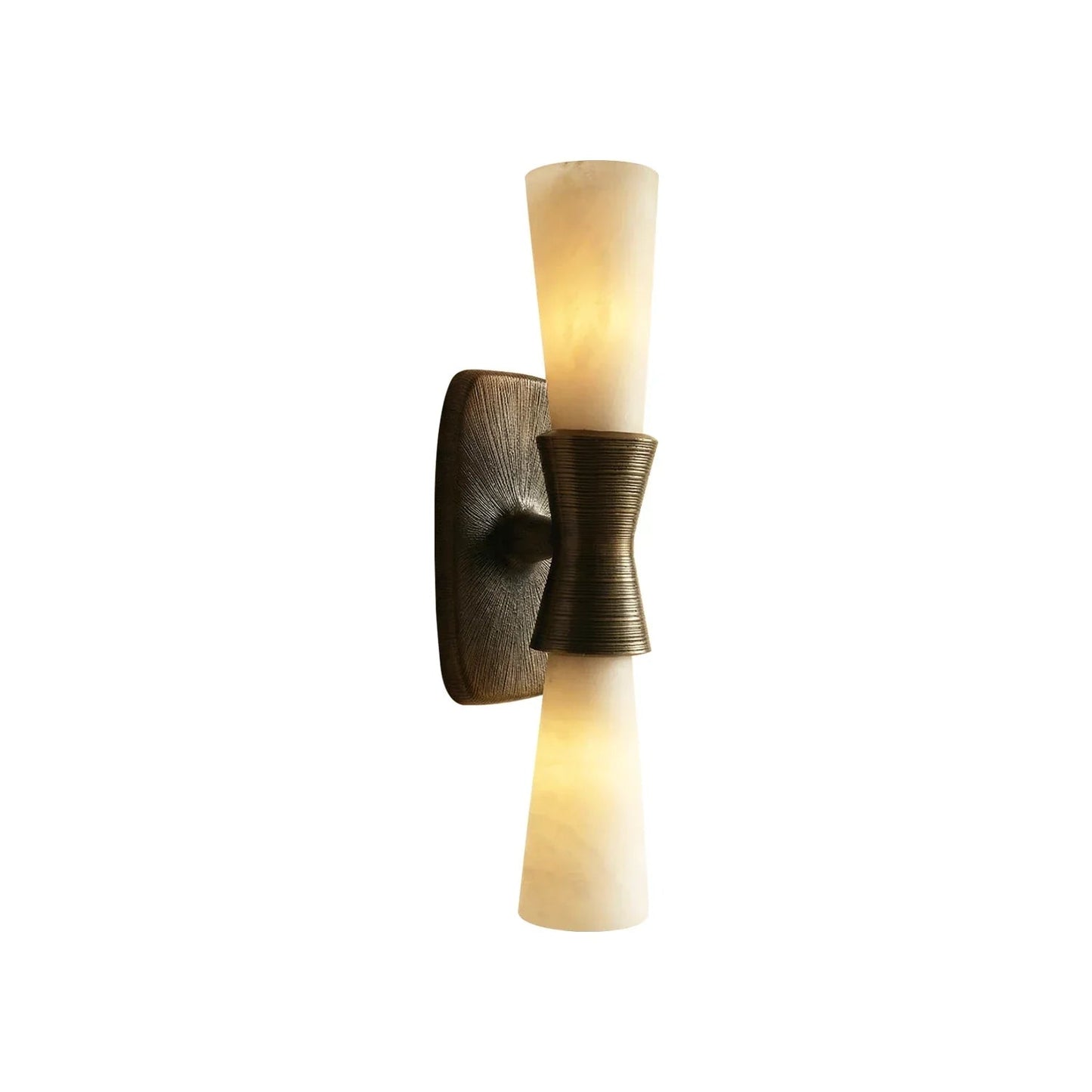 Twist Tapered Alabaster Wall Sconce 1