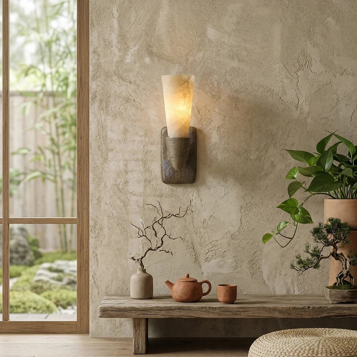 Twist Tapered Alabaster Wall Sconce 5