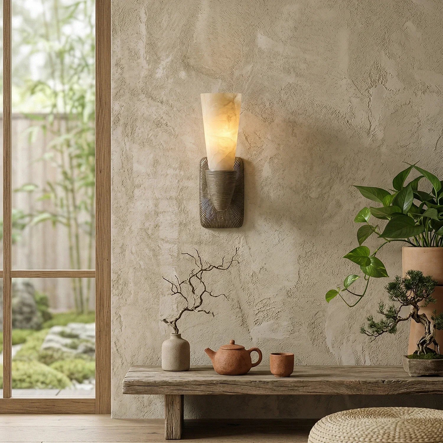 Twist Tapered Alabaster Wall Sconce 5