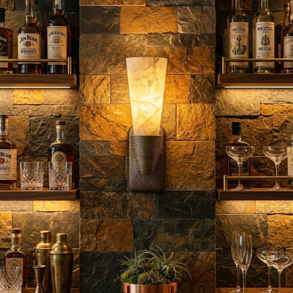Twist Tapered Alabaster Wall Sconce 6