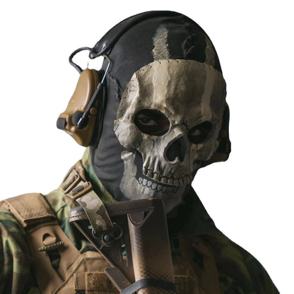 Unisex Halloween Horror Ghost Skull Mask Call of Duty MW2 Latex Headgear Helmet Cosplay Perform Party Masquerade Prop Cosplay 1