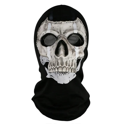 Unisex Halloween Horror Ghost Skull Mask Call of Duty MW2 Latex Headgear Helmet Cosplay Perform Party Masquerade Prop Cosplay 7